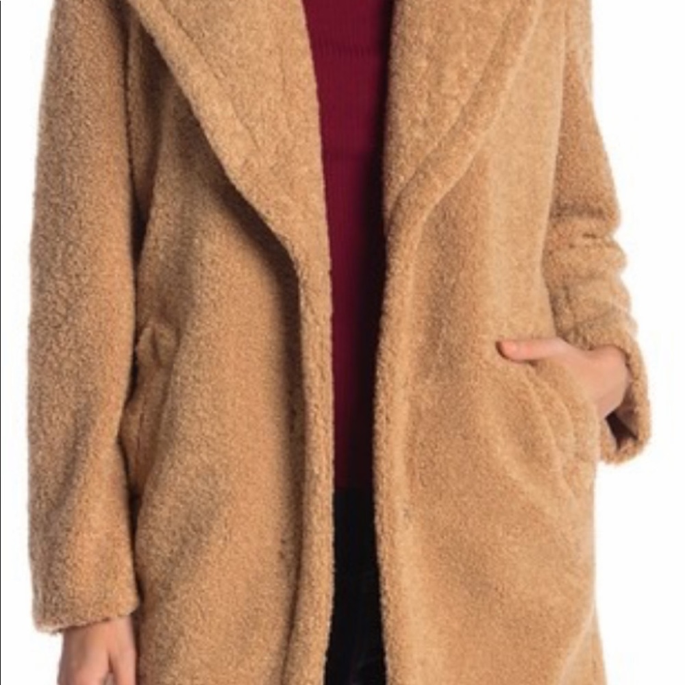 KENSIE WOMANS FAUX FUR BEAR COAT